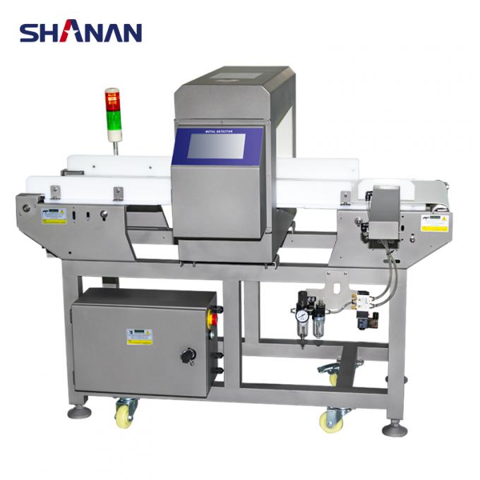 آشکارساز فلزی حرفه‌ای خودکار نوار نقاله استیل ضد زنگ برای کراکر پنیر، درجه غذایی دریایی، شیرینی، بیسکویت، گوشت، دارای گواهی CE 7