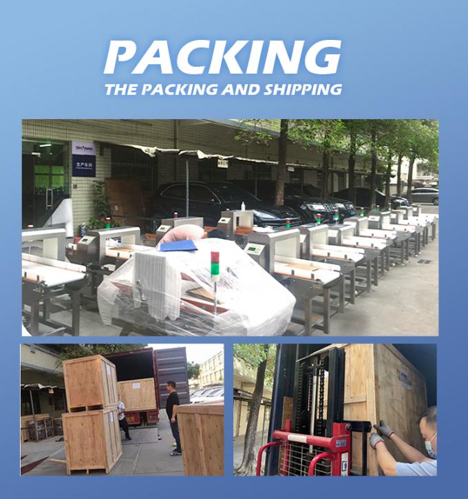 آشکارساز فلزی حرفه‌ای خودکار نوار نقاله استیل ضد زنگ برای کراکر پنیر، درجه غذایی دریایی، شیرینی، بیسکویت، گوشت، دارای گواهی CE 17