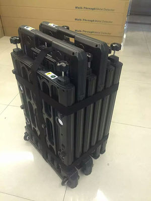 چندین منطقه جستجو بدن از طریق مگنتومتر نمایش LED نمایش قابل حمل درب گردان