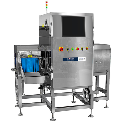 دتکتور فلز مواد غذایی با اشعه ایکس با قدرت هوش مصنوعی سرعت 300pcs / min FDA CE گواهینامه
