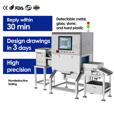 کیفیت دستگاه های تشخیص و رد بسیار کارآمد سیستم های بازرسی اشعه ایکس مواد غذایی ماشین آلات