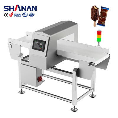 دستگاه تشخیص فلز مواد غذایی 50-60 هرتز مجهز به ساختاری کامل از ضد زنگ 304 که تشخیص فلز را در محیط های تولید مواد غذایی تضمین می کند