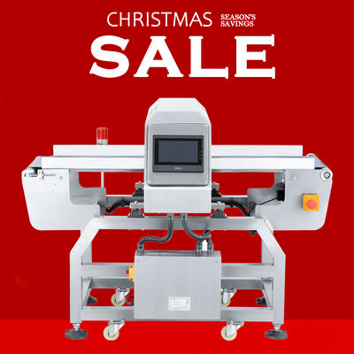 فلزیاب برای تسمه نقاله های بسته بندی فویل آلومینیومی در صنایع غذایی.